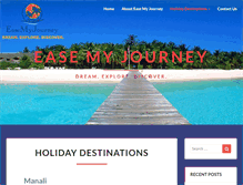 Tablet Screenshot of easemyjourney.com